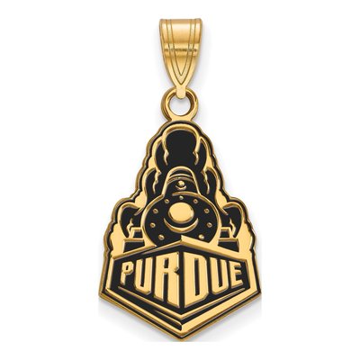 Purdue University Gold-Plated Sterling Silver Large Boilermakers Train Pendant