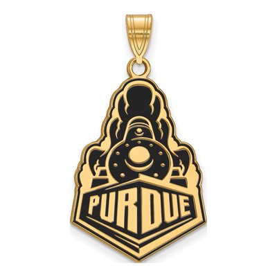 Purdue University Gold-Plated Sterling Silver Extra Large Boilermakers Train Pendant
