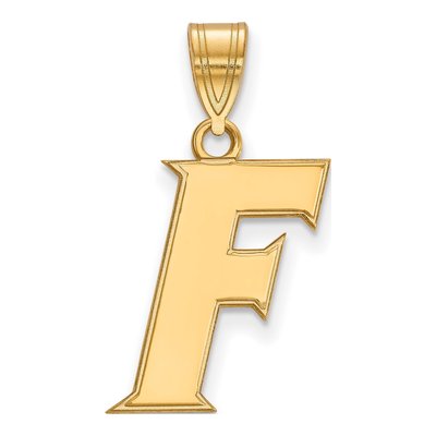 University of Florida Gold-Plated Sterling Silver Medium Letter F Pendant