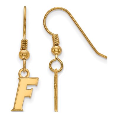 University of Florida Gold-Plated Sterling Silver Letter F Earrings