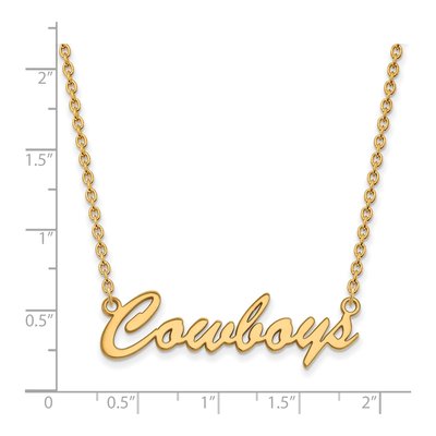 Oklahoma State Cowboys Script Pendant Necklace – view 2
