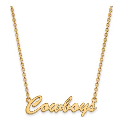 Oklahoma State Cowboys Script Pendant Necklace