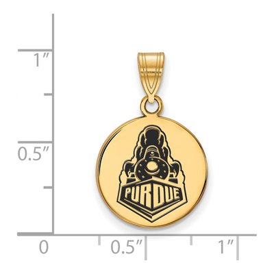 Purdue University Gold-Plated Sterling Silver Medium Boilermakers Train Pendant – view 2
