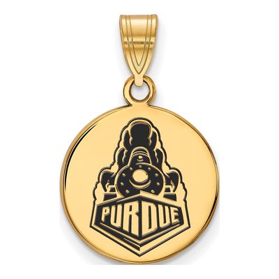 Purdue University Gold-Plated Sterling Silver Medium Boilermakers Train Pendant