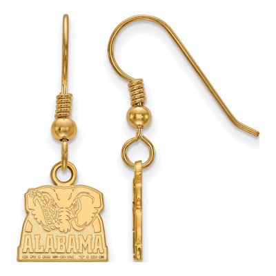 University of Alabama Gold-Plated Sterling Silver Elephant Earrings