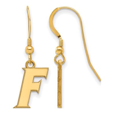 University of Florida Gold-Plated Sterling Silver Letter F Earrings