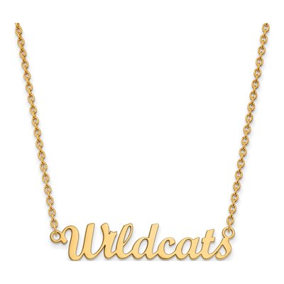 Kansas State University Gold-Plated Sterling Silver Medium Wildcats Script Necklace