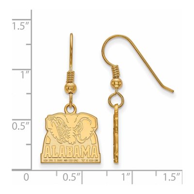 University of Alabama Gold-Plated Sterling Silver Elephant Earrings – view 2