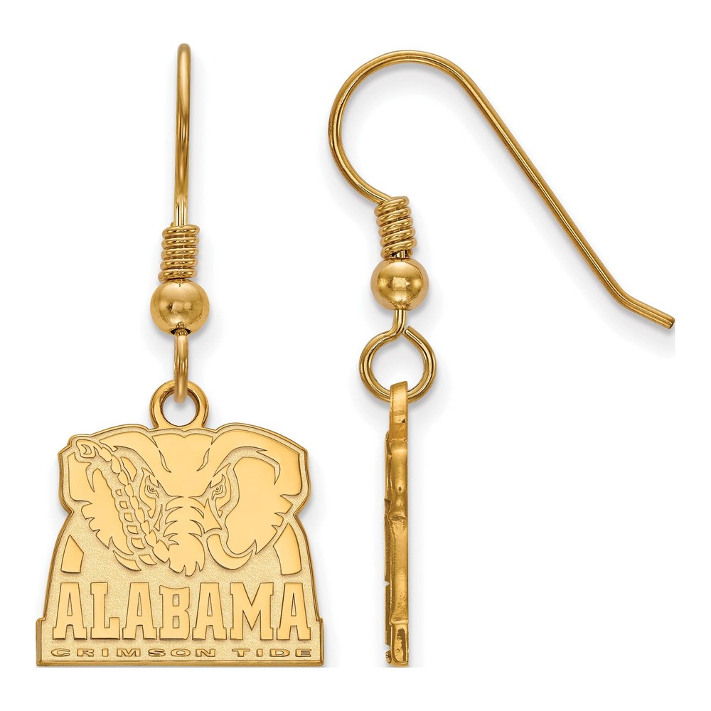 University of Alabama Gold-Plated Sterling Silver Elephant Earrings