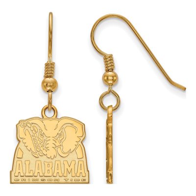 University of Alabama Gold-Plated Sterling Silver Elephant Earrings