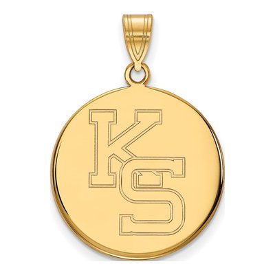Kansas State University Gold-Plated Sterling Silver Large K-S Pendant