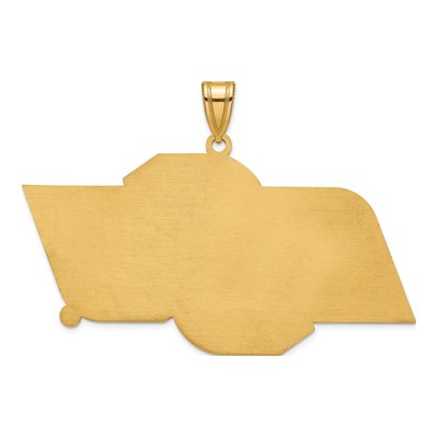 Oklahoma State University Gold-Plated Sterling Silver O-S-U Extra Large Pendant – view 4