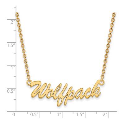 NC State Wolfpack Script Pendant Necklace – view 2