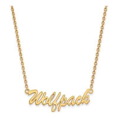 NC State Wolfpack Script Pendant Necklace