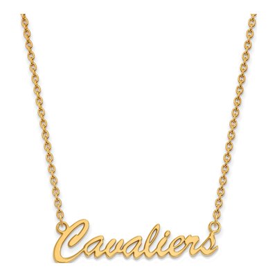 University of Virginia Gold-Plated Sterling Silver Medium UVA Cavaliers Script Necklace