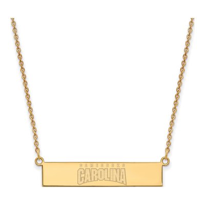 University of South Carolina Gold-Plated Sterling Silver Small Bar Necklace