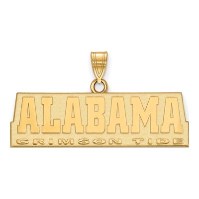 University of Alabama Gold-Plated Sterling Silver Medium Crimson Tide Pendant