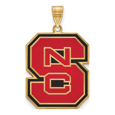 NC State N-C-S Extra Large Enameled Pendant