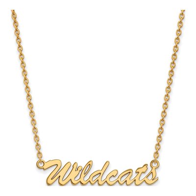 University of Kentucky Gold-Plated Sterling Silver Medium Wildcats Script Necklace