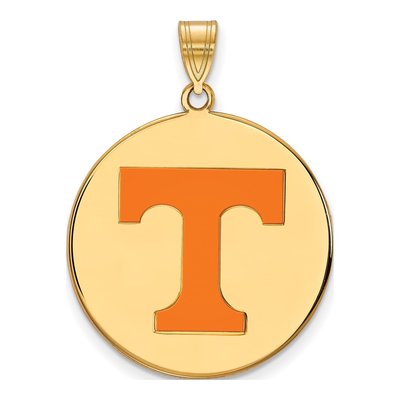 University of Tennessee Gold-Plated Sterling Silver Extra Large Letter T Pendant
