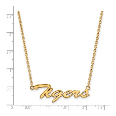 LSU Tigers Script Pendant Necklace, 18" – view 2