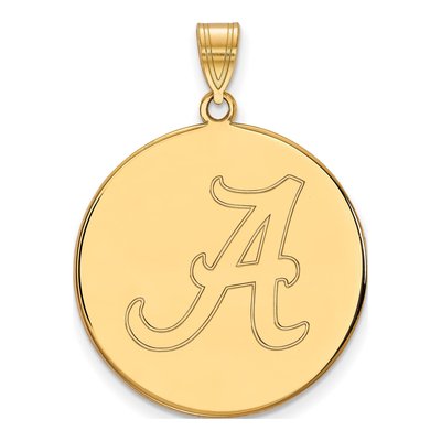 University of Alabama Gold-Plated Sterling Silver Extra Large Letter A Pendant