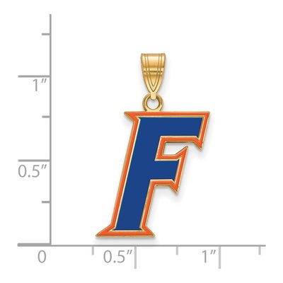 University of Florida Gold-Plated Sterling Silver Large Letter F Pendant – view 2