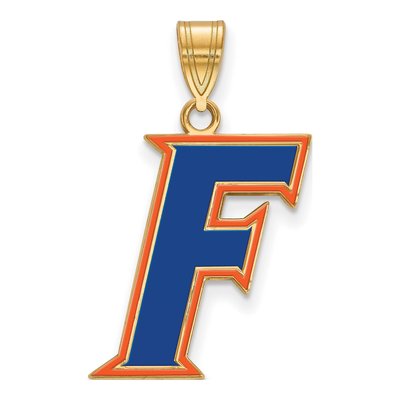 University of Florida Gold-Plated Sterling Silver Large Letter F Pendant