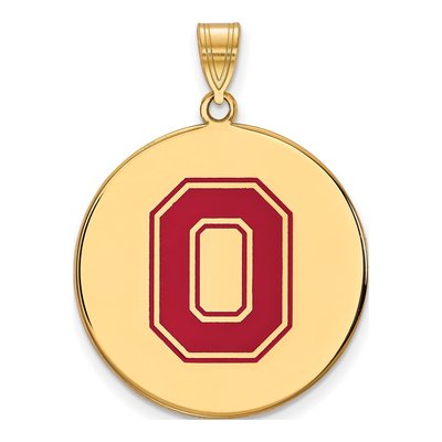 Ohio State University Gold-Plated Sterling Silver Extra Large Letter O Pendant