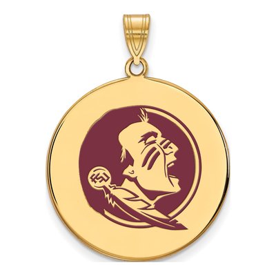 FSU Seminoles Extra Large Enamel Disc Pendant