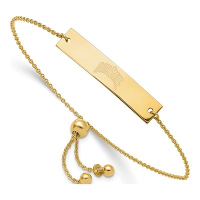 Ohio State University Gold-Plated Sterling Silver Bar Bracelet