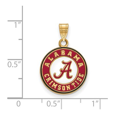 Alabama Crimson Tide Enameled Disc Pendant – view 2