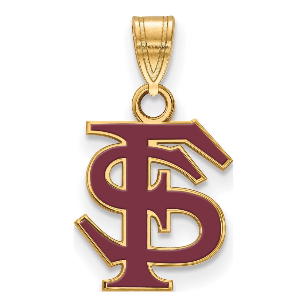 Florida State University Gold-Plated Sterling Silver Seminoles F-S Pendant