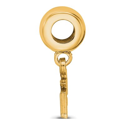 Florida State University Gold-Plated Sterling Silver FSU Dangle Bead – view 2