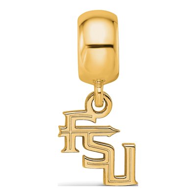 Florida State University Gold-Plated Sterling Silver FSU Dangle Bead – view 4