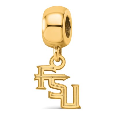 Florida State University Gold-Plated Sterling Silver FSU Dangle Bead