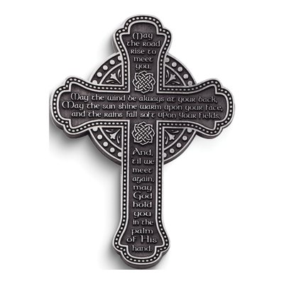 Irish Blessing Pewter Wall Cross