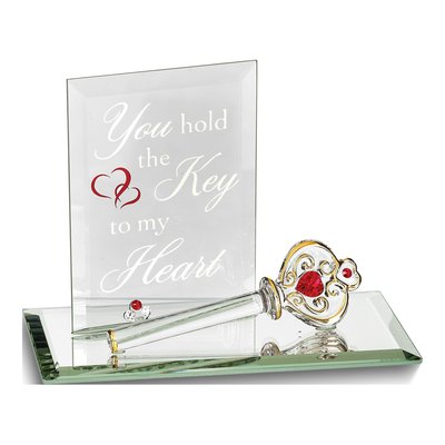 You Hold the Key to My Heart Glass Figurine Gift