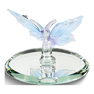 Blue Butterfly Crystal Glass Figurine Gift – view 2