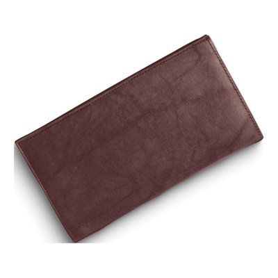 Men's Brown Distressed Leather 6-Slot Jacket Wallet