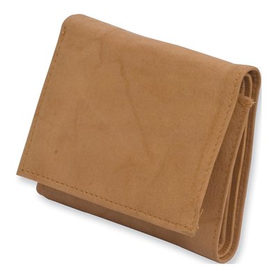 Men's Tan Distressed Leather 9-Slot Tri-Fold Wallet – view 3