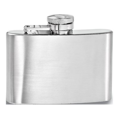 Rebel Steel Brushed Stainless Steel Flask & Funnel