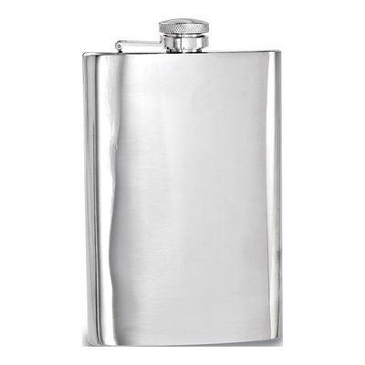 Rebel Steel Engravable 10 oz Flask with Funnel