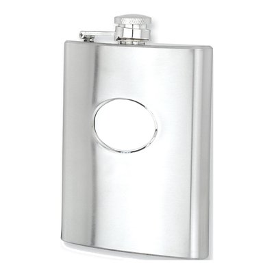 Engravable Stainless Steel Hip Flask with Funnel