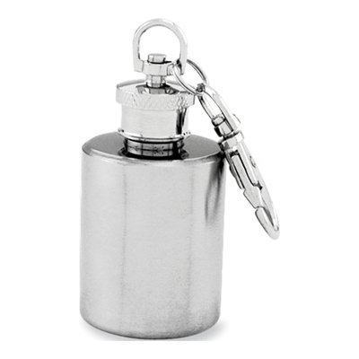 Rebel Steel Mini Flask Key Chain w/ Funnel