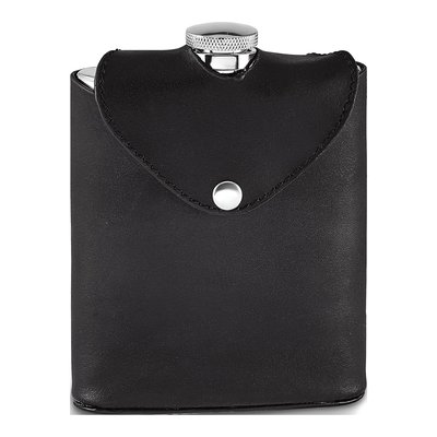 Rebel Steel Stainless Steel Hip Flask w/ Case – view 2