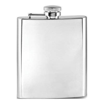 Rebel Steel Stainless Steel Hip Flask w/ Case