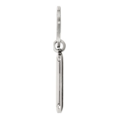 Engravable Nickel-Plated Key Ring – view 2
