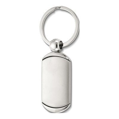 Engravable Nickel-Plated Key Ring