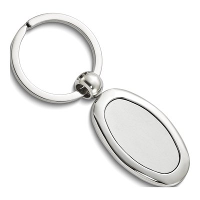 Engravable Oval Key Ring